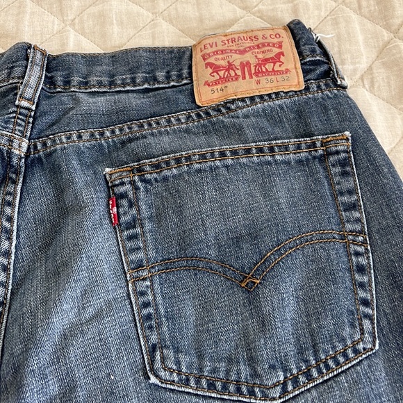 Levi’s 514 distressed indigo jeans - Picture 2 of 4